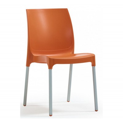 Norman καρέκλα χωρίς μπράτσα Πορτοκαλί   42x58x84cm
