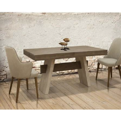 Palermo Τραπέζι Επεκτεινόμενο Ξύλινο Ελληνικής Κατασκευής 170x90+50+50x75cm