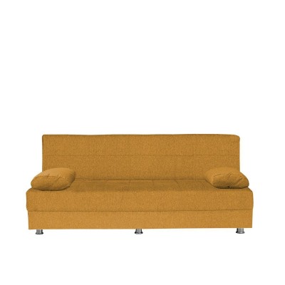 Καναπές Κρεβάτι Τριθέσιος LAURA Μουσταρδί 190x84x86cm