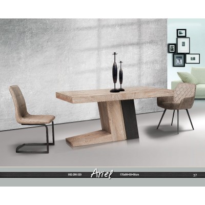 Ariel Τραπέζι Επεκτεινόμενο Ξύλινο Ελληνικής Κατασκευής 170x90+50+50x75cm